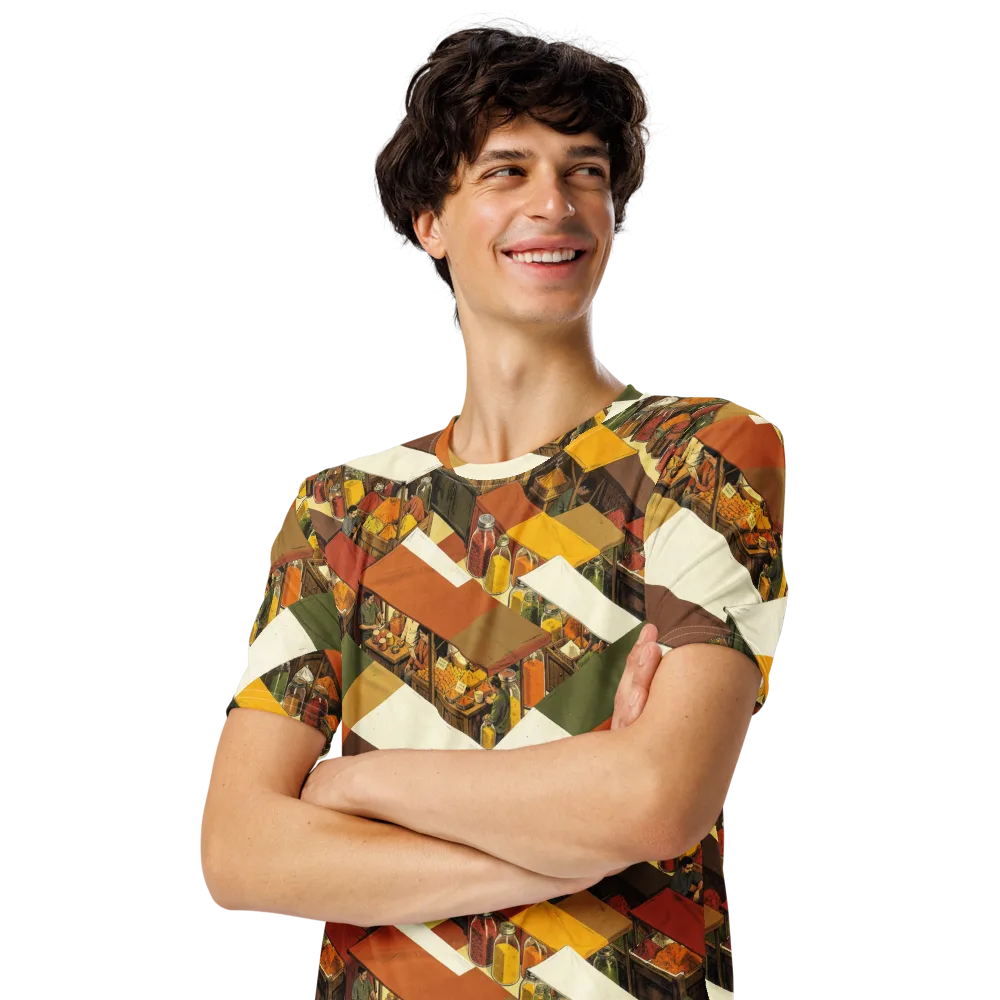 Spice Market on Men's Crew Neck T-Shirt — Left Front