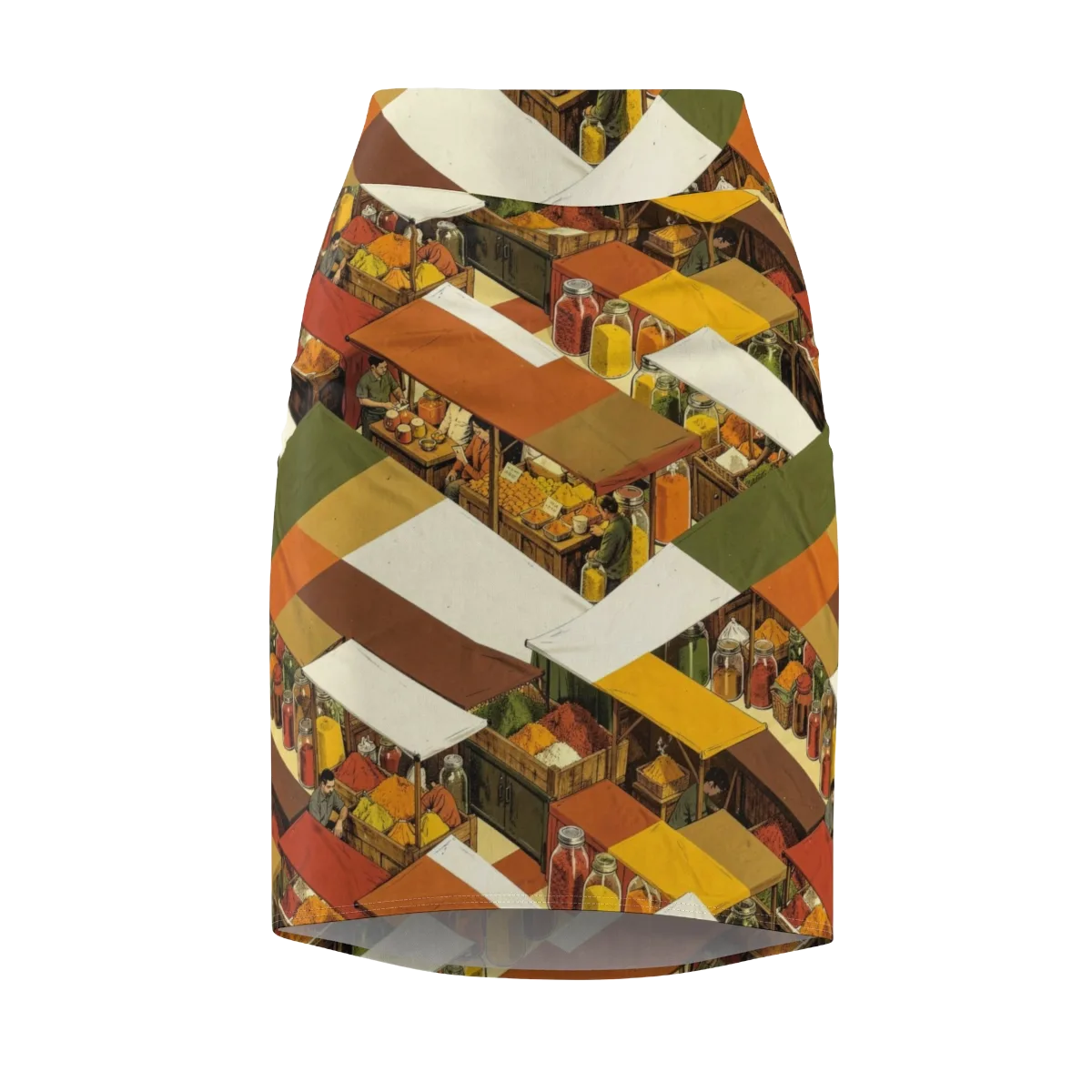 Spice Market on Pencil Skirt — Front