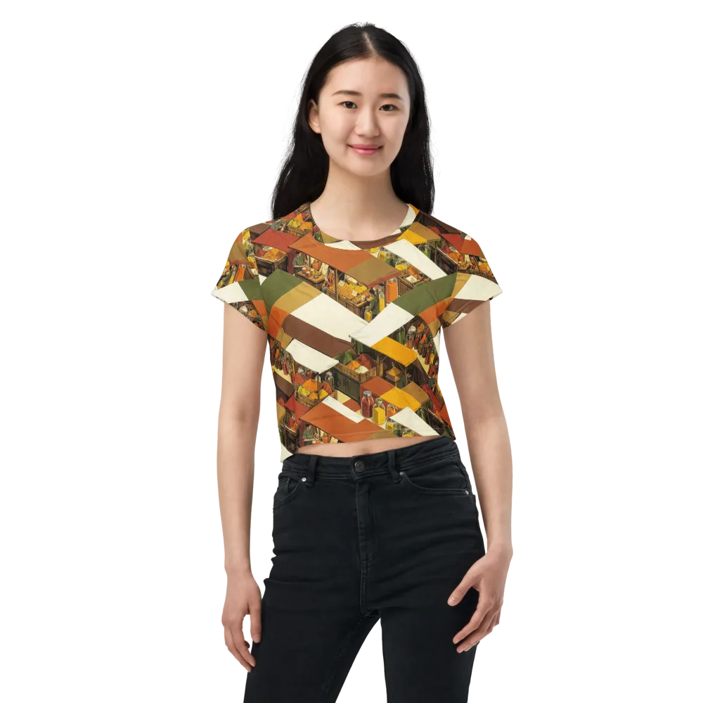 Spice Market on Crop Tee — Front