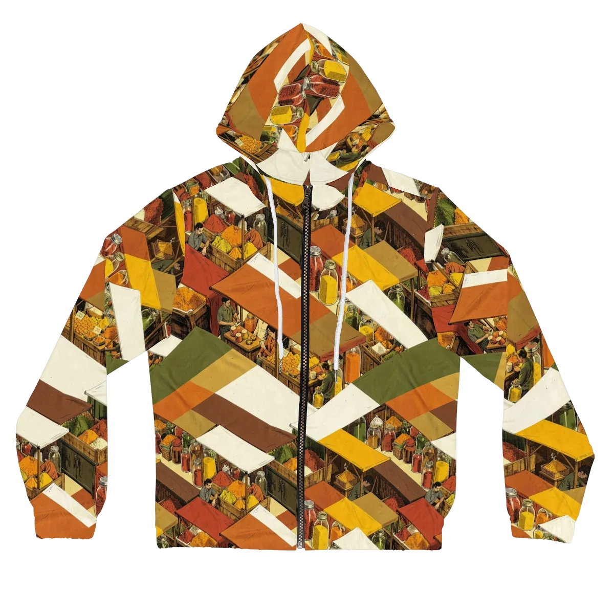 Spice Market on Women's Full-Zip Hoodie — Front