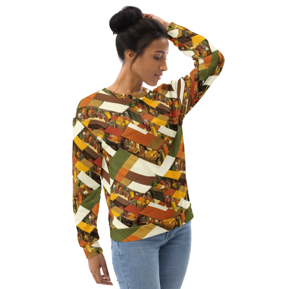 Spice Market on Sweatshirt — Right Front