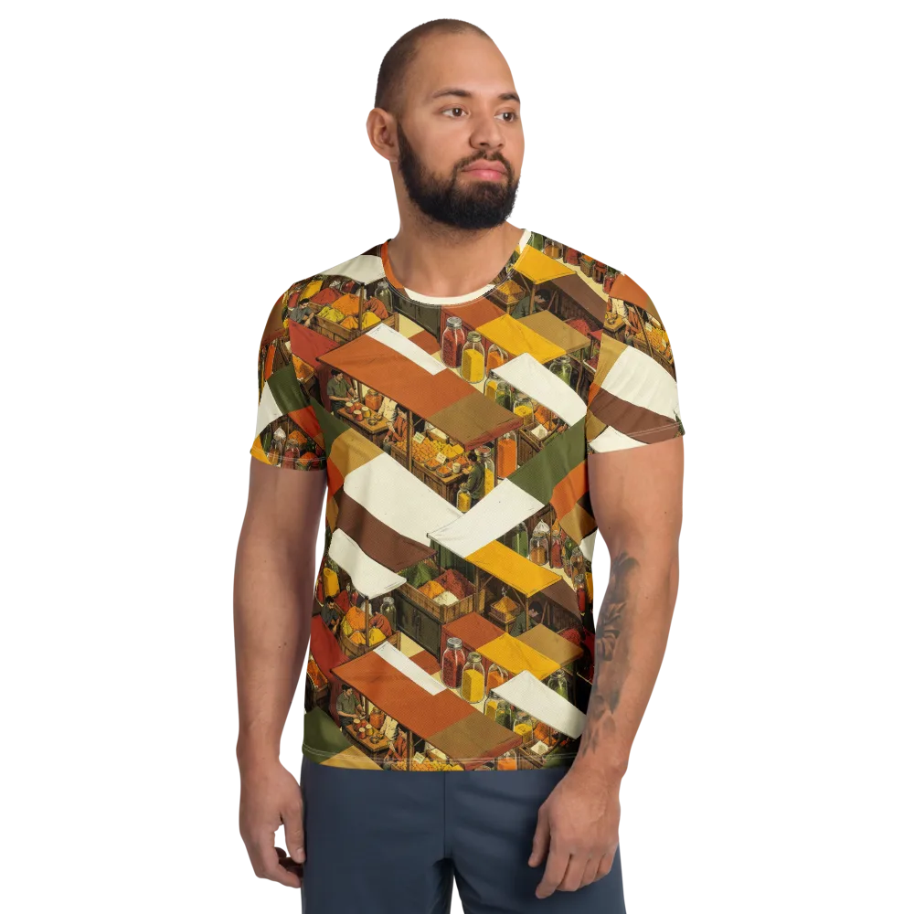 Spice Market on Men's Athletic T-Shirt — Front