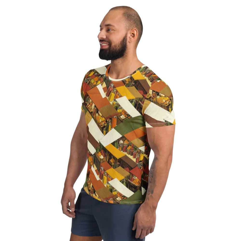 Spice Market on Men's Athletic T-Shirt — Left