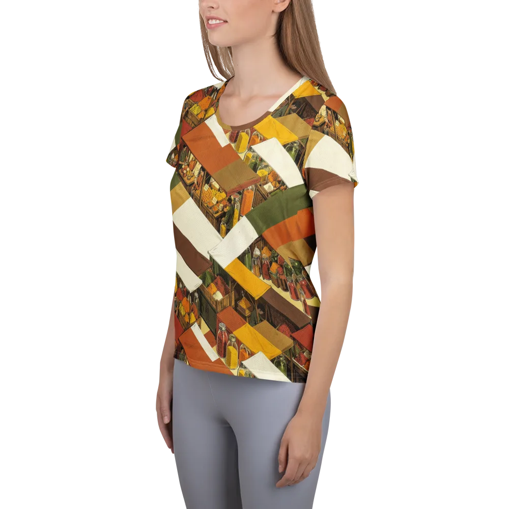 Spice Market on Women's Athletic T-Shirt — Left