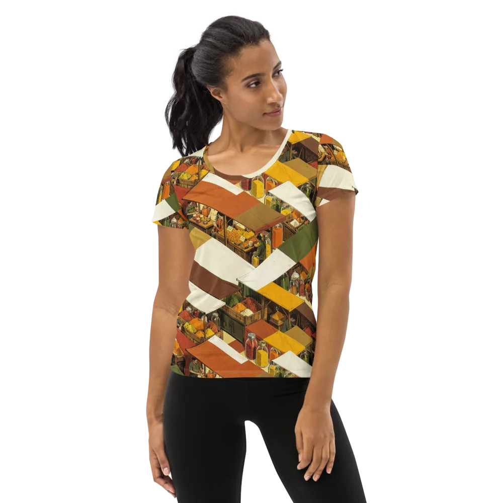 Spice Market on Women's Athletic T-Shirt — Front