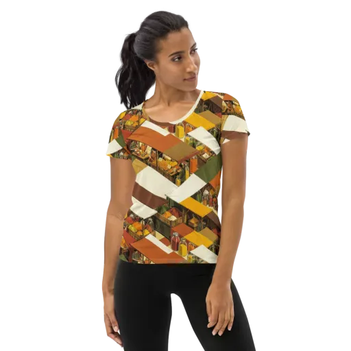 Spice Market on a Women's Athletic T-Shirt