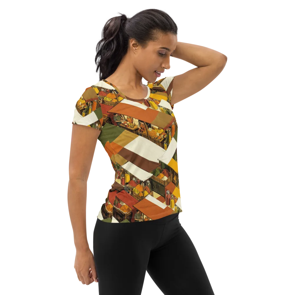 Spice Market on Women's Athletic T-Shirt — Right