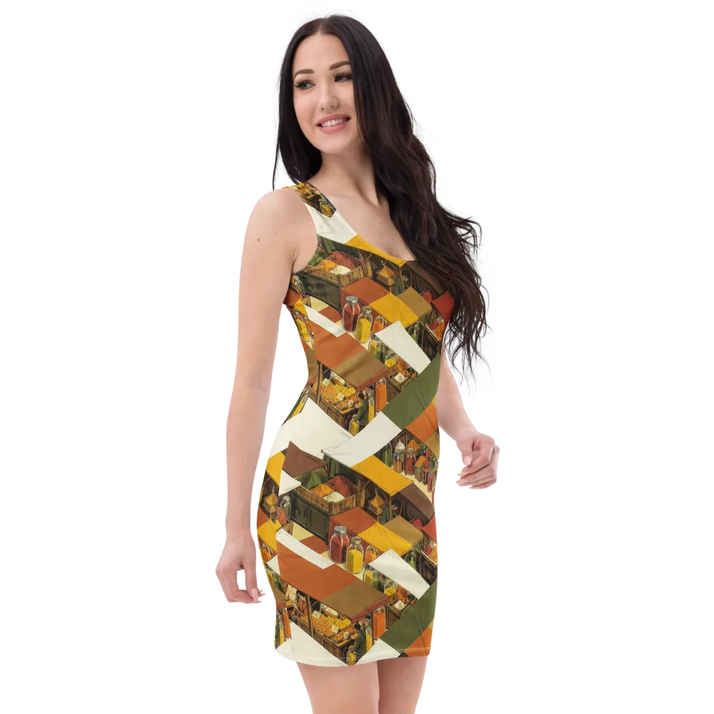 Spice Market on Bodycon Dress — Right Front