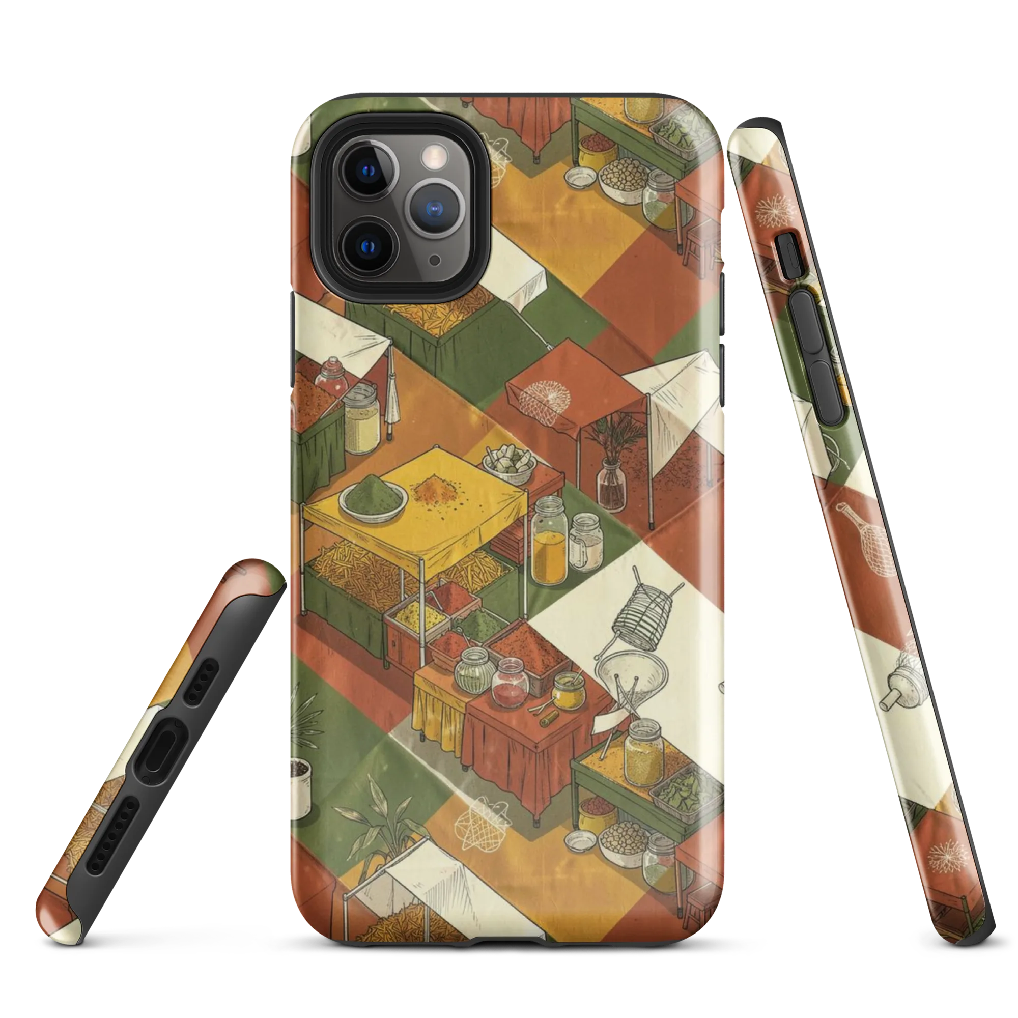 Bazaar Geometry on Tough Case for iPhone® — Front
