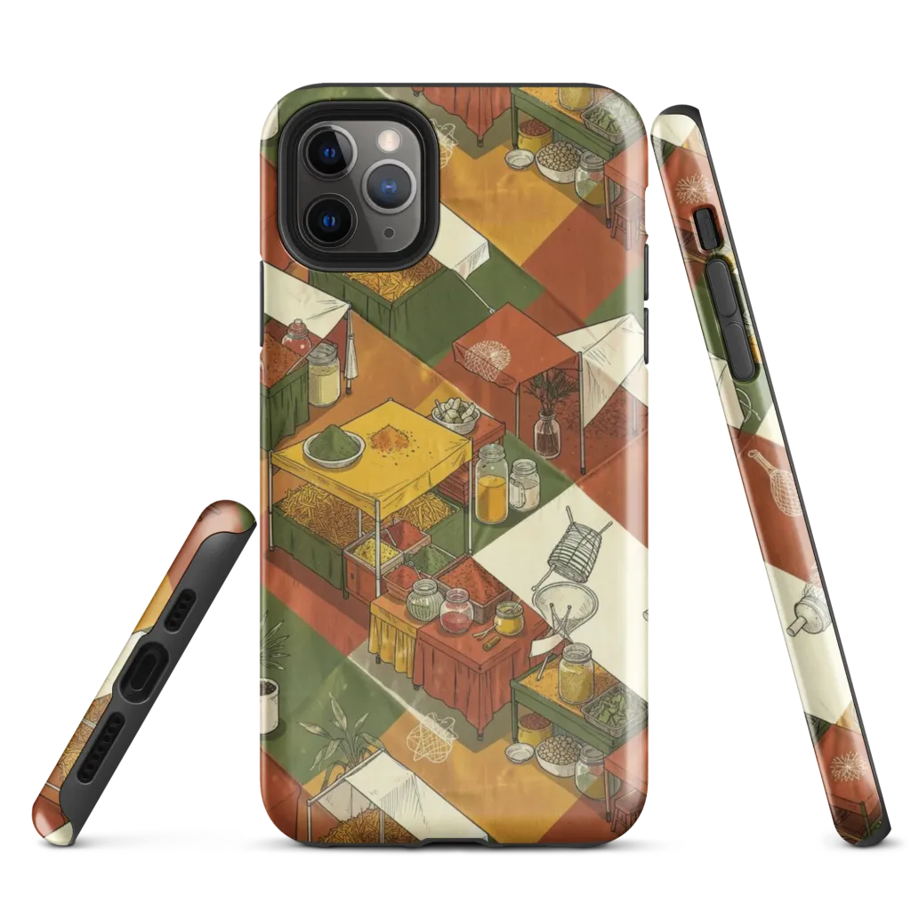 Bazaar Geometry on Tough Case for iPhone® — Front