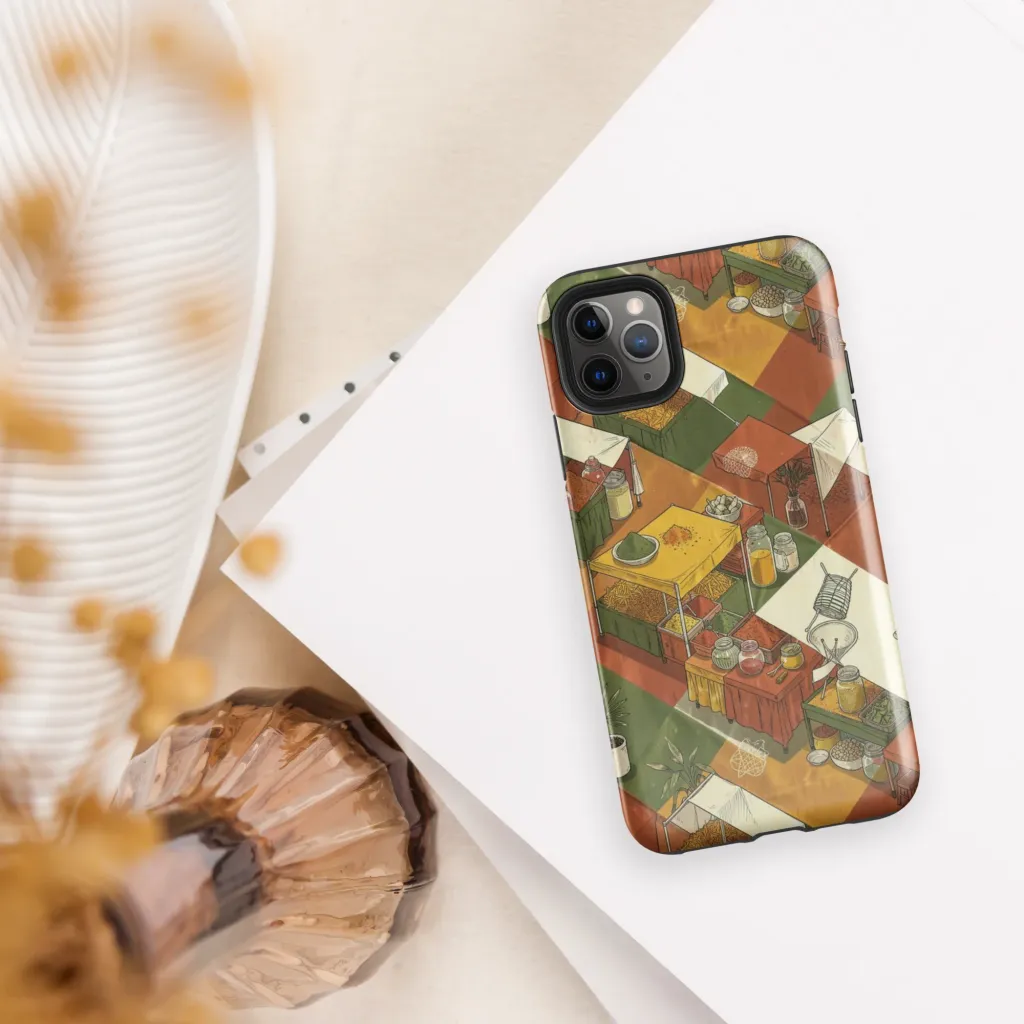 Bazaar Geometry on Tough Case for iPhone® — Front