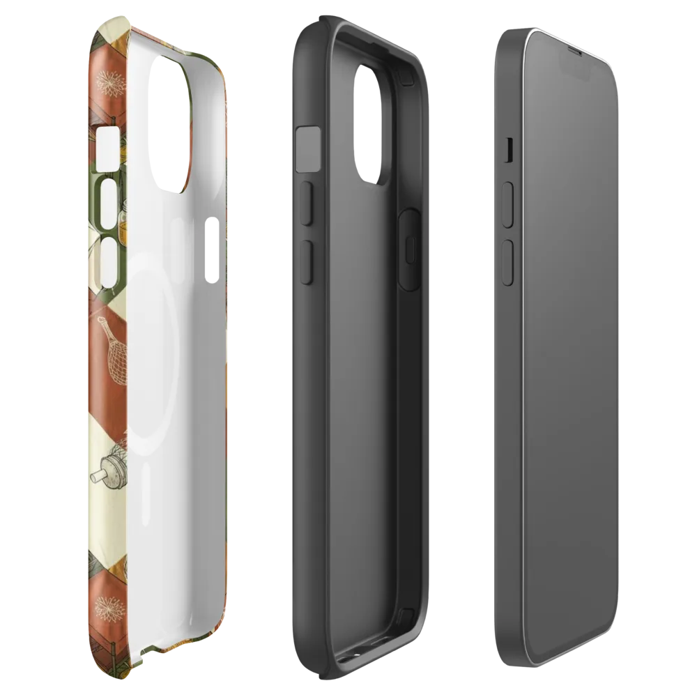 Bazaar Geometry on MagSafe Tough Case for iPhone® — Front