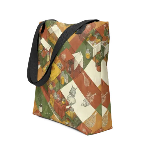 Bazaar Geometry on a Tote Bag