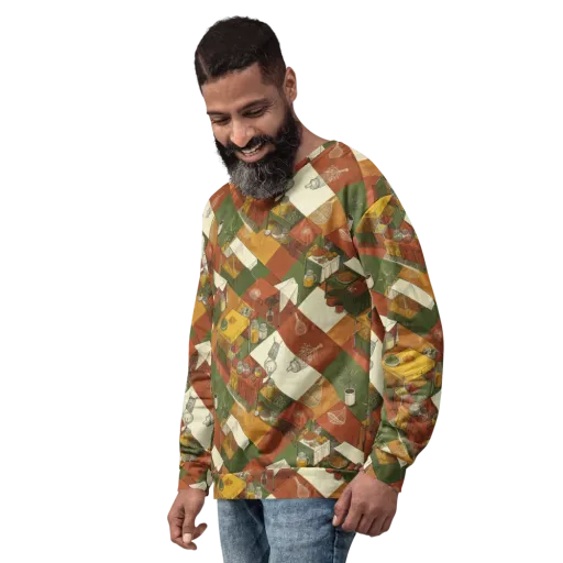 Bazaar Geometry on a Sweatshirt