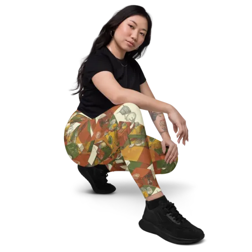 Bazaar Geometry on a Leggings with Pockets
