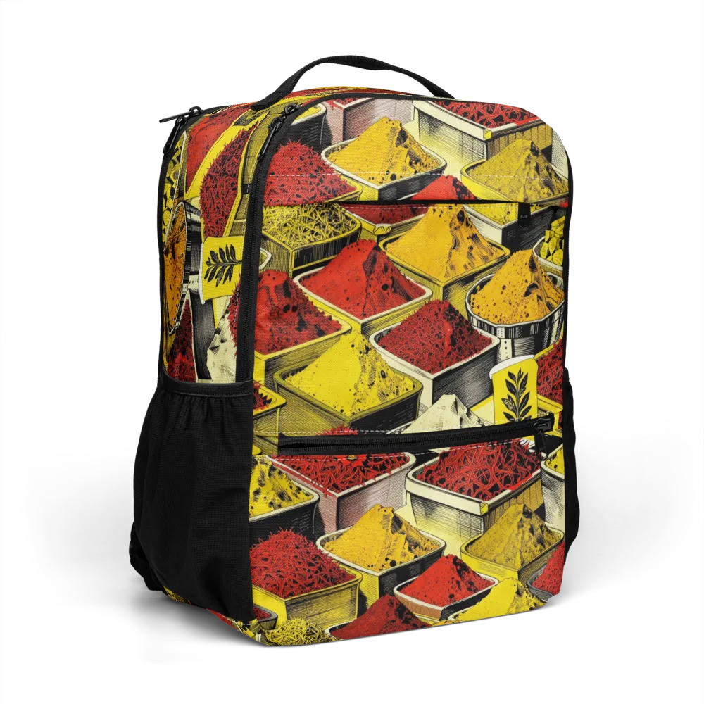 Spice Market Static on Utility Backpack — Right Front