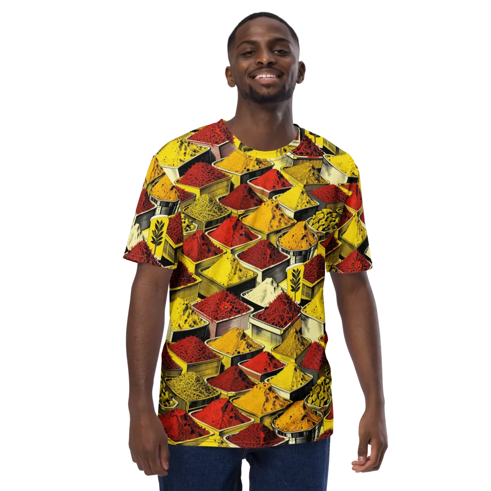 Spice Market Static on Men's Crew Neck T-Shirt — Front