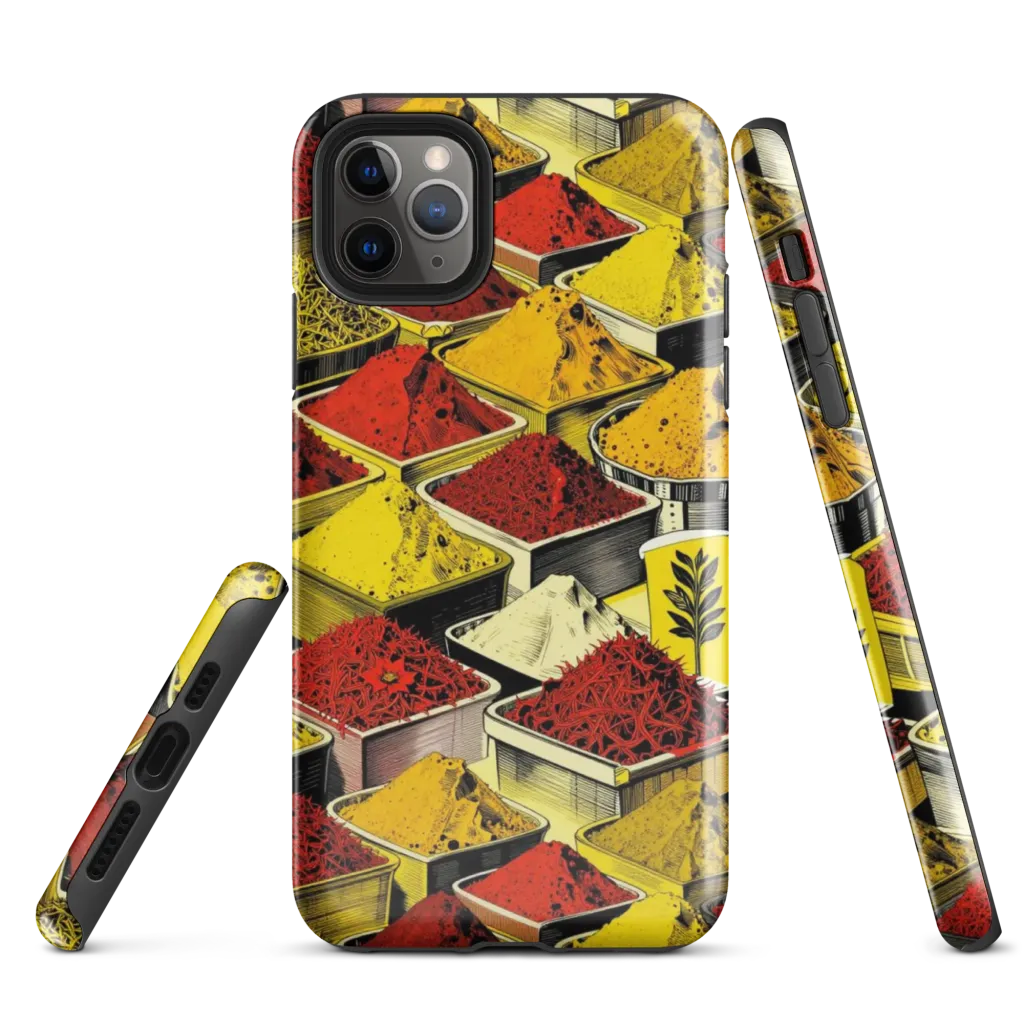 Spice Market Static on Tough Case for iPhone® — Front