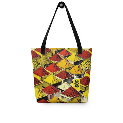 Spice Market Static on a Tote Bag
