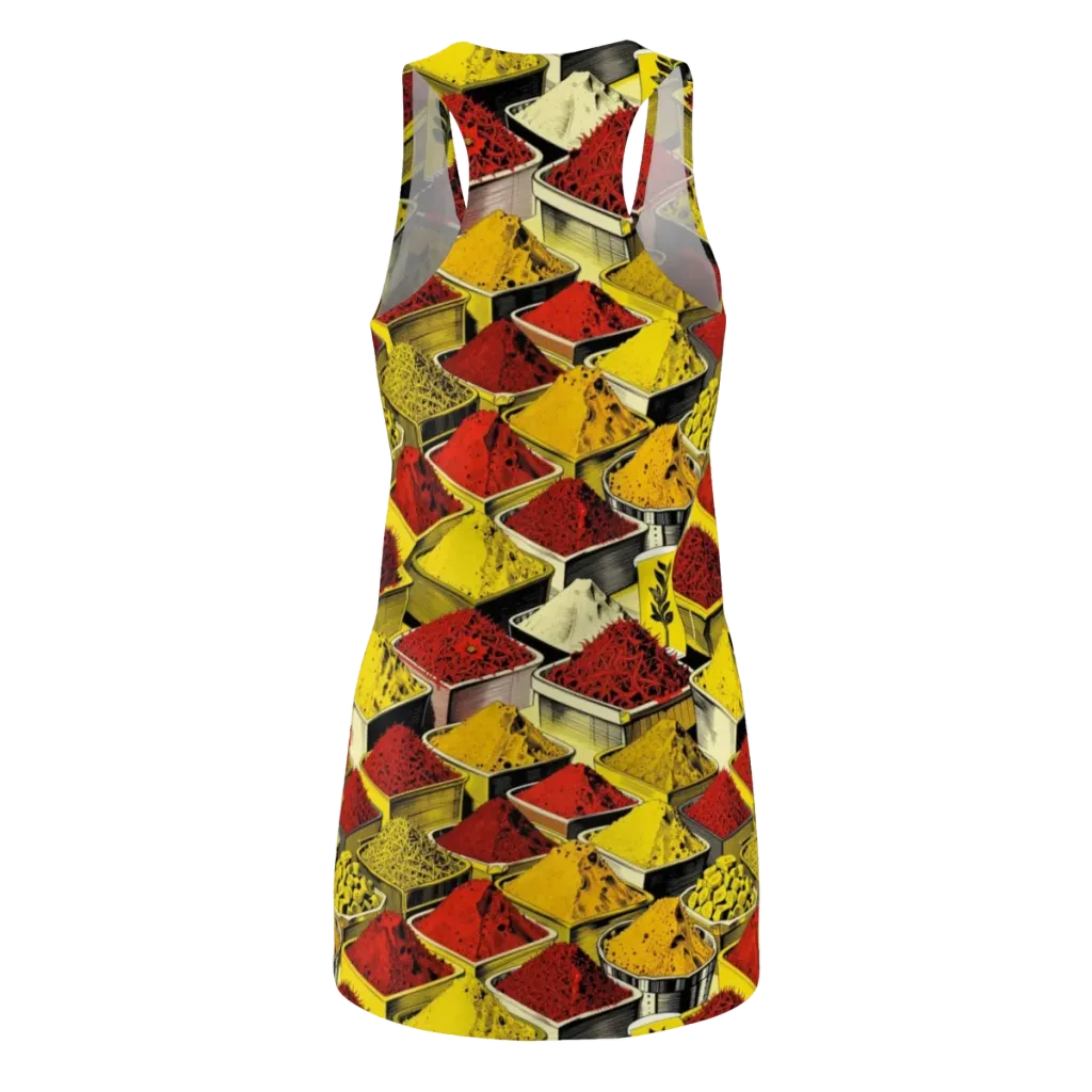 Spice Market Static on Racerback Dress — Back