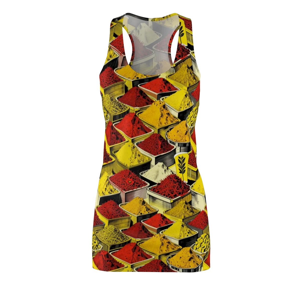Spice Market Static on Racerback Dress — Front