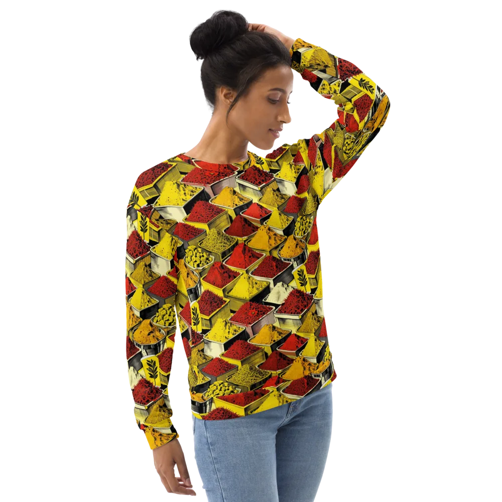 Spice Market Static on Sweatshirt — Right Front