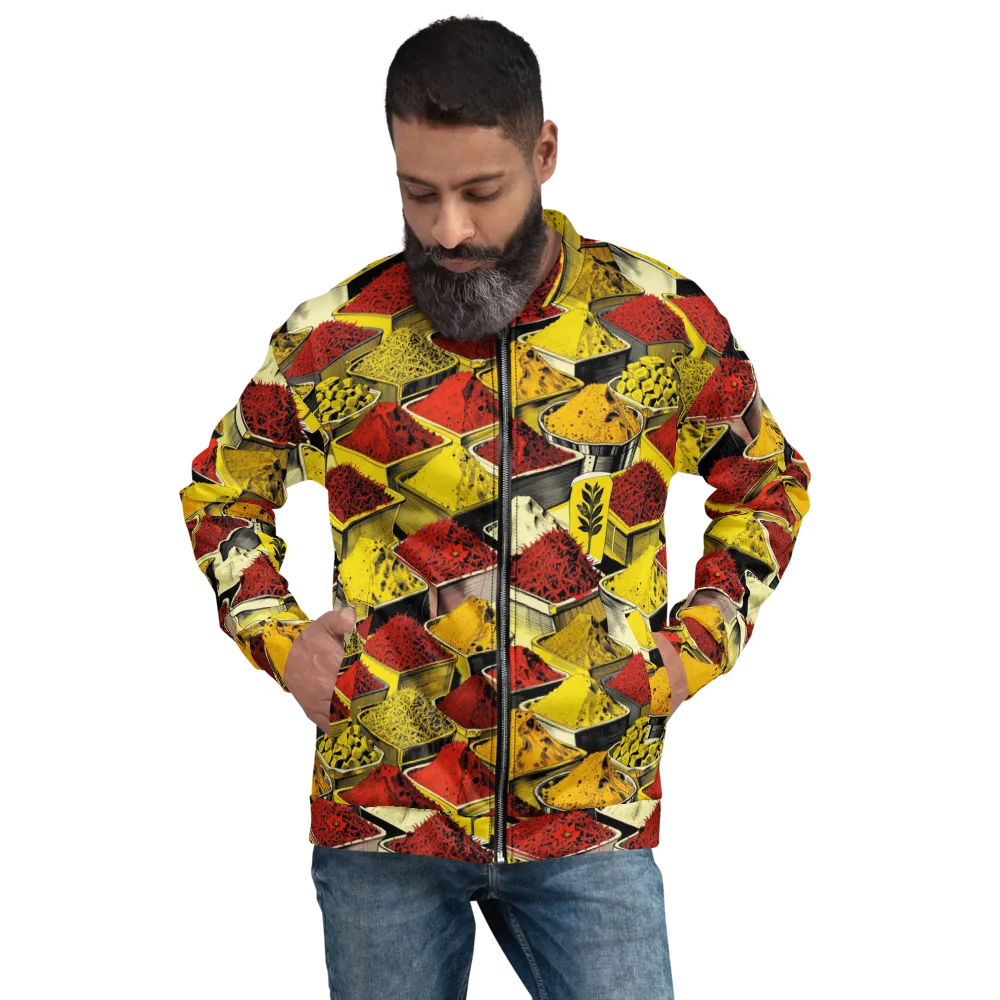 Spice Market Static on Bomber Jacket — Front