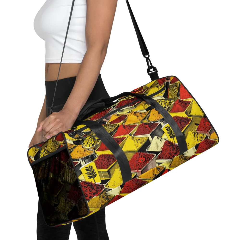 Spice Market Static on Duffle Bag — Front