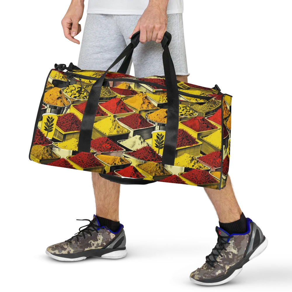 Spice Market Static on Duffle Bag — Front