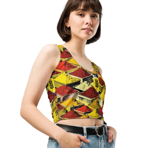 Spice Market Static on a Crop Top