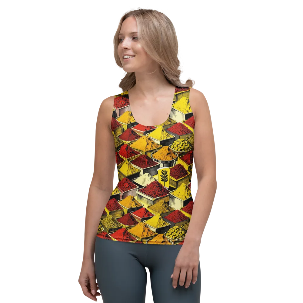 Spice Market Static on Women's Tank Top — Front