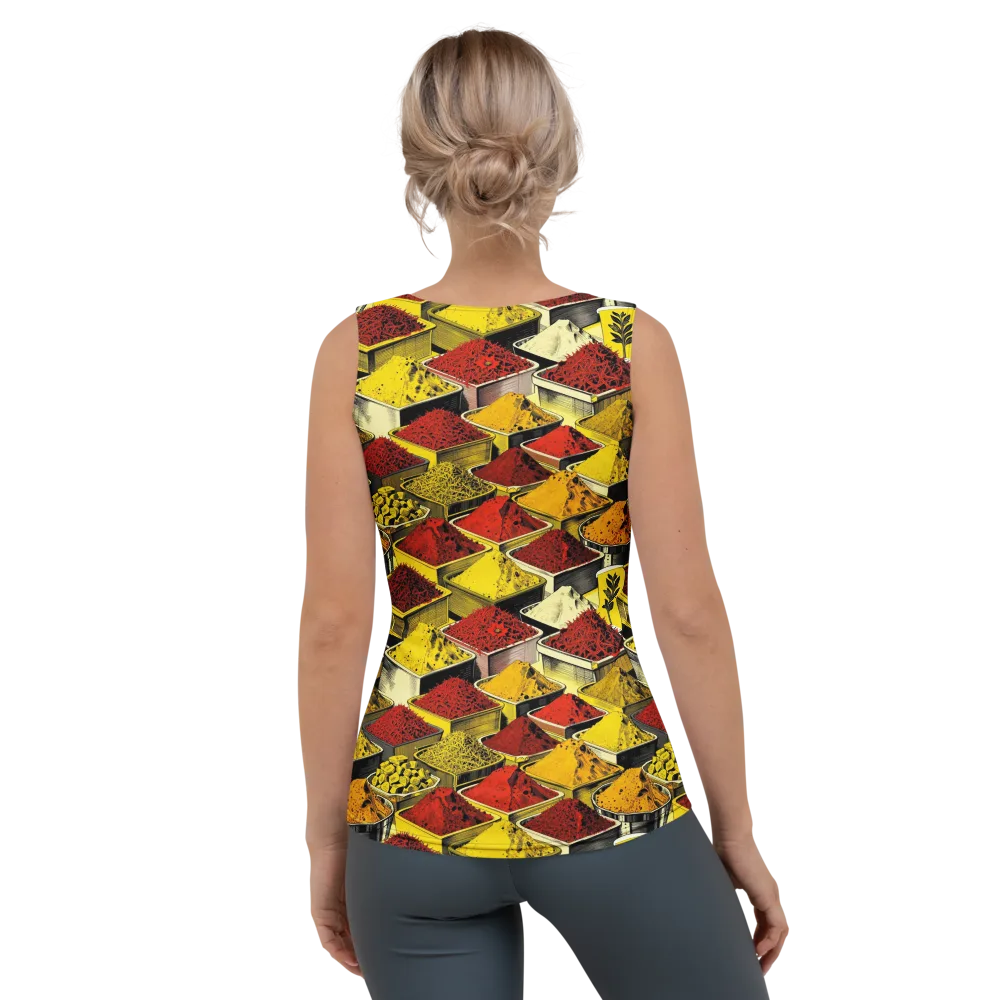 Spice Market Static on Women's Tank Top — Back