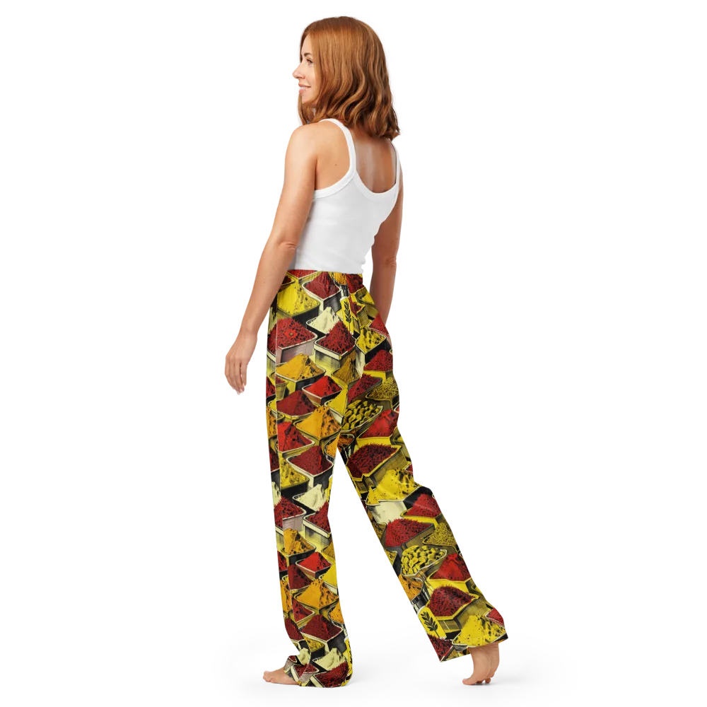 Spice Market Static on Women's Pajama Pants — Back