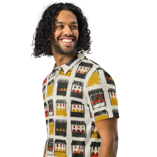 Market Stall Study on a Men's Slim Fit Polo Shirt