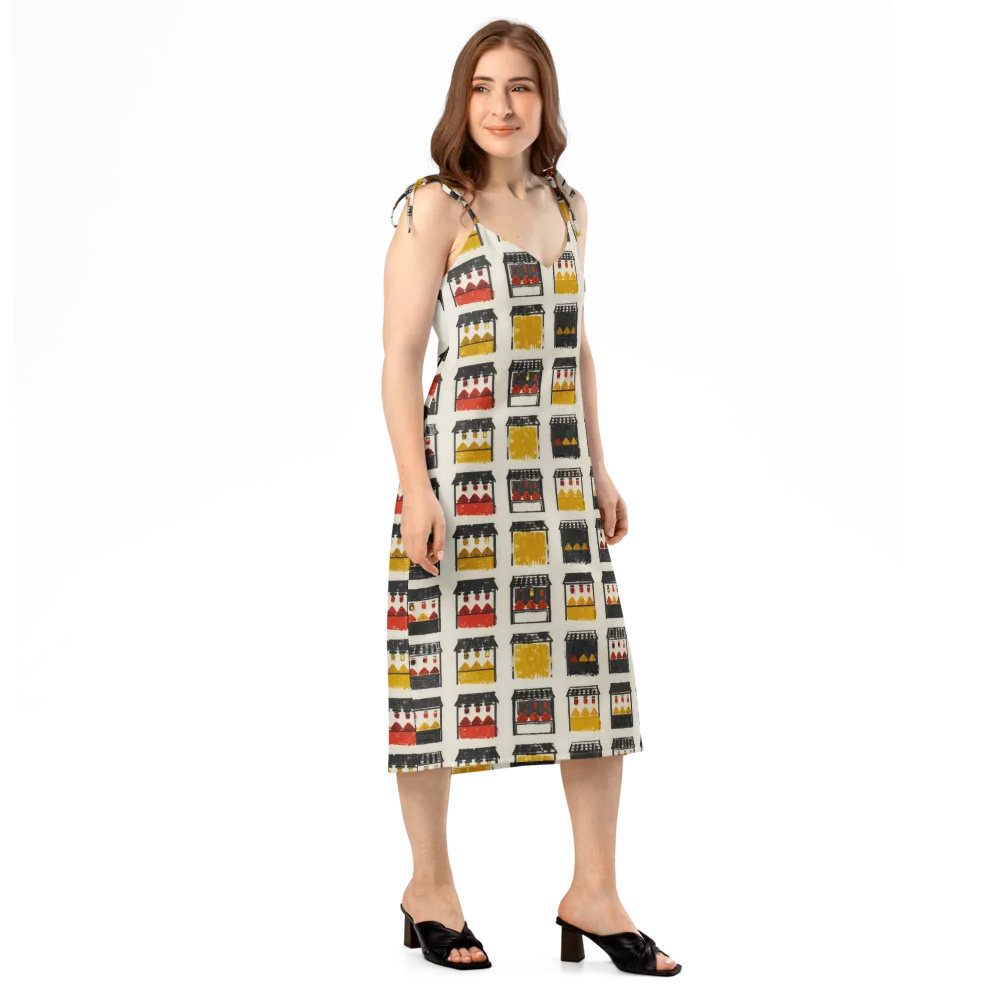 Market Stall Study on Slip Dress — Right Front