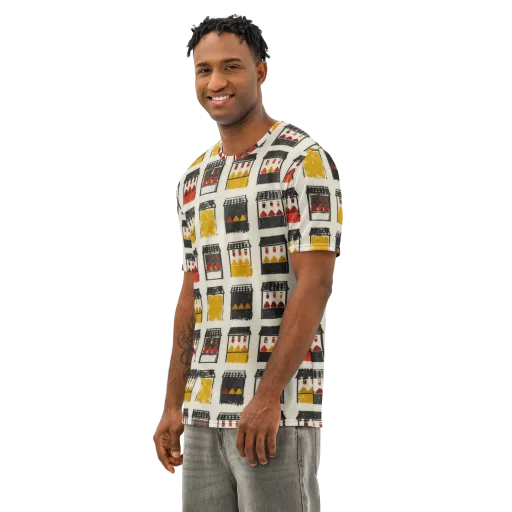 Market Stall Study on a Men's Cotton Crew Neck T-Shirt