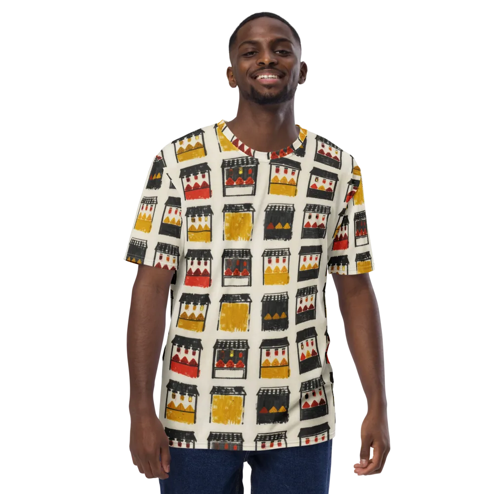 Market Stall Study on Men's Crew Neck T-Shirt — Front