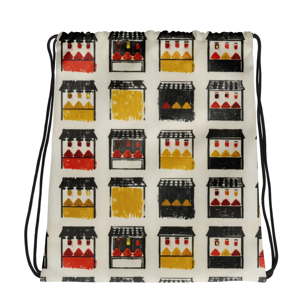 Market Stall Study on Drawstring Bag — Photo
