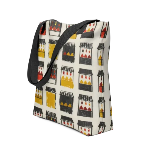 Market Stall Study on a Tote Bag