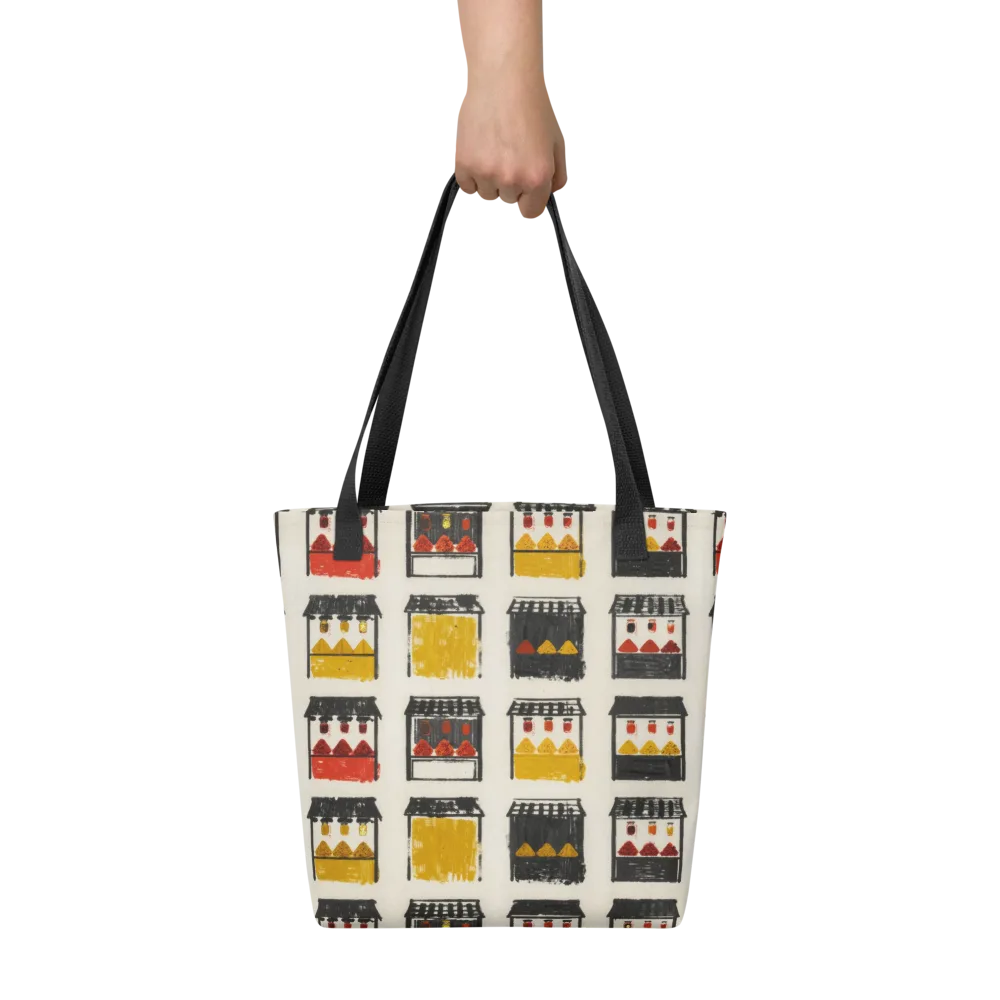Market Stall Study on Tote Bag — Front