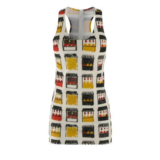 Market Stall Study on a Racerback Dress