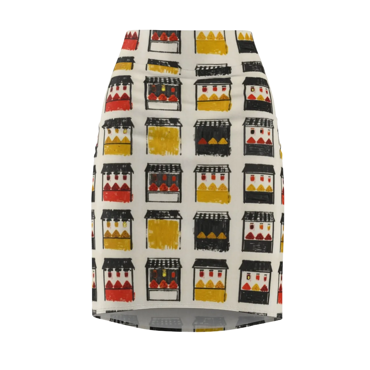 Market Stall Study on Pencil Skirt — Front