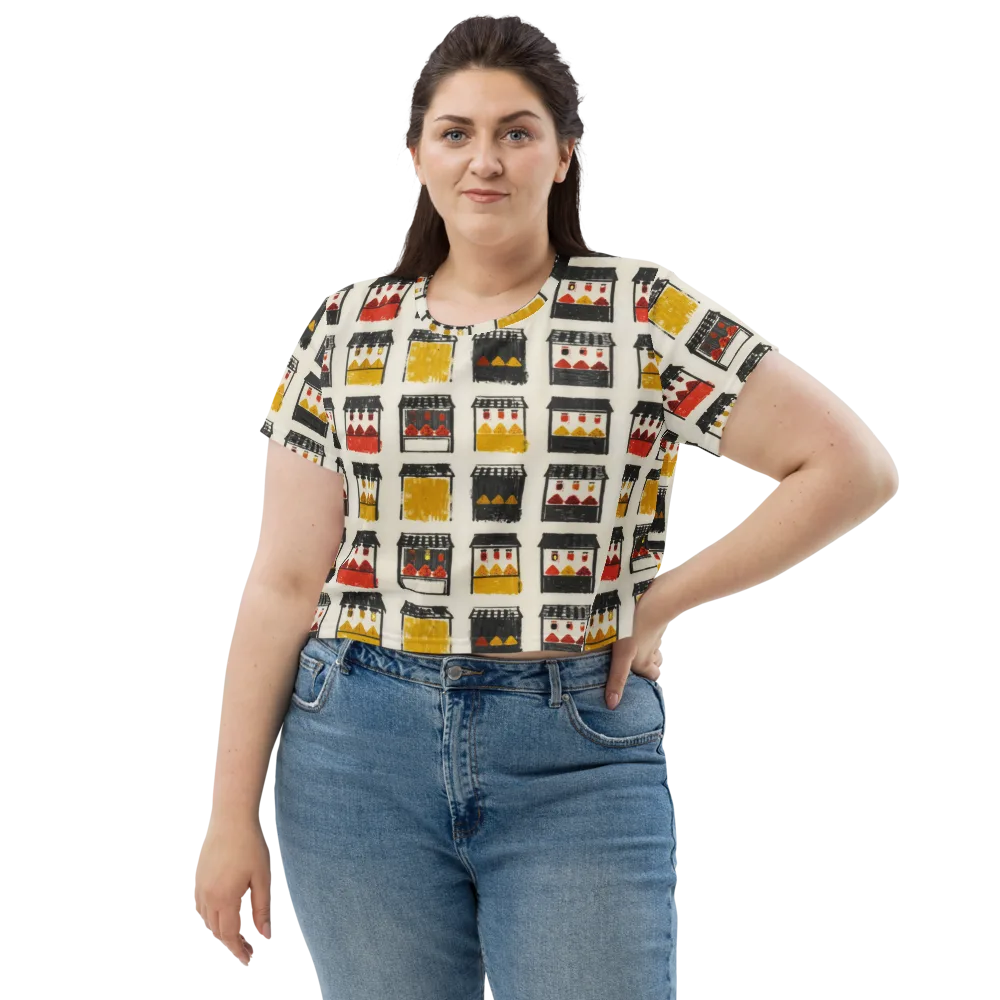 Market Stall Study on Crop Tee — Front