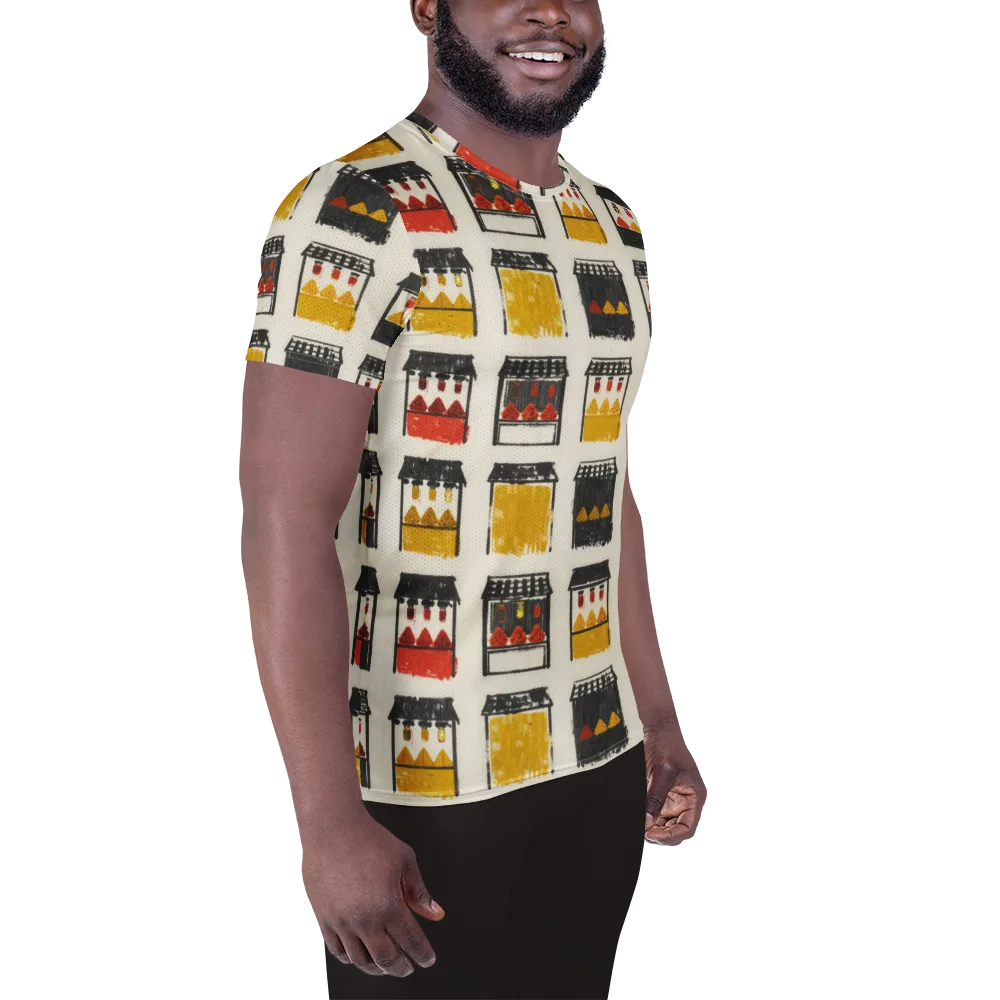 Market Stall Study on Men's Athletic T-Shirt — Right