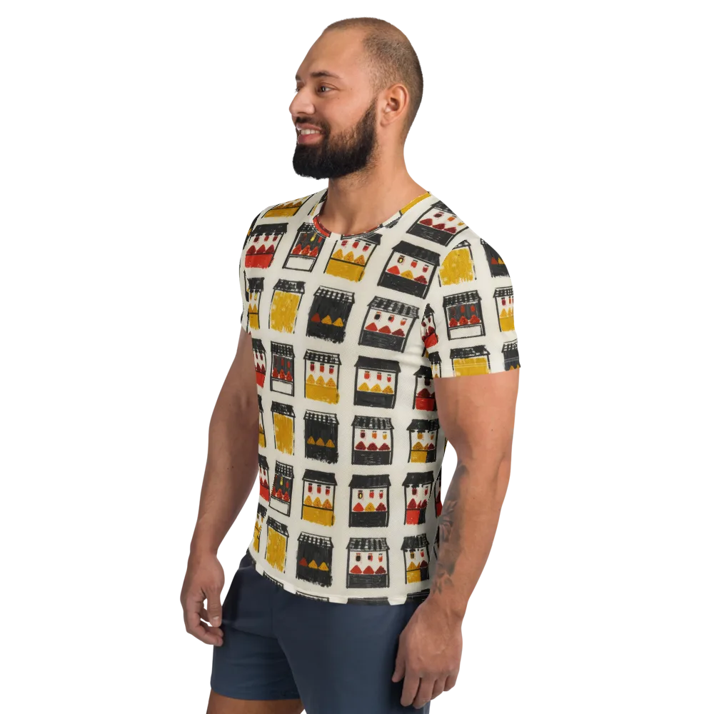 Market Stall Study on Men's Athletic T-Shirt — Left