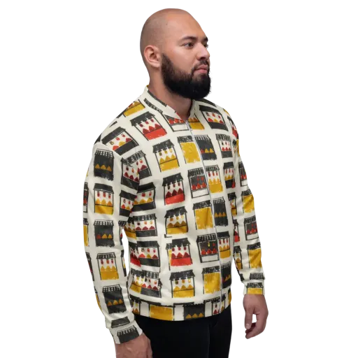 Market Stall Study on a Bomber Jacket