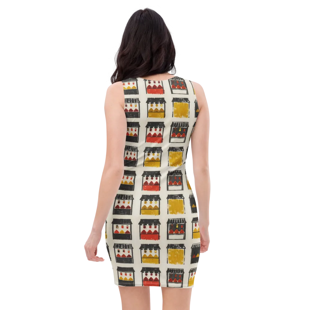 Market Stall Study on Bodycon Dress — Back