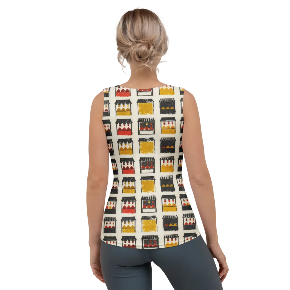 Market Stall Study on Women's Tank Top — Back