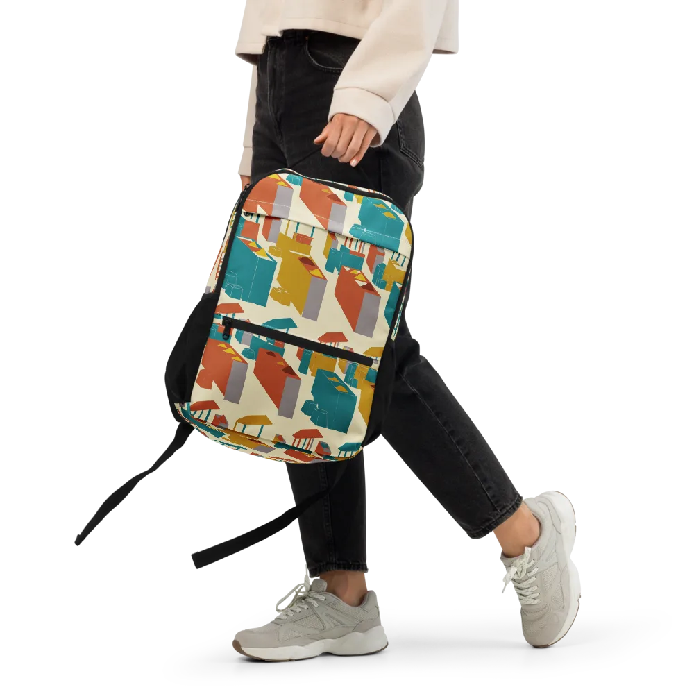 Market Geometry on Utility Backpack — Front