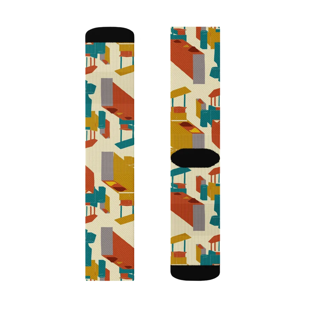Market Geometry on Socks — Left Sock